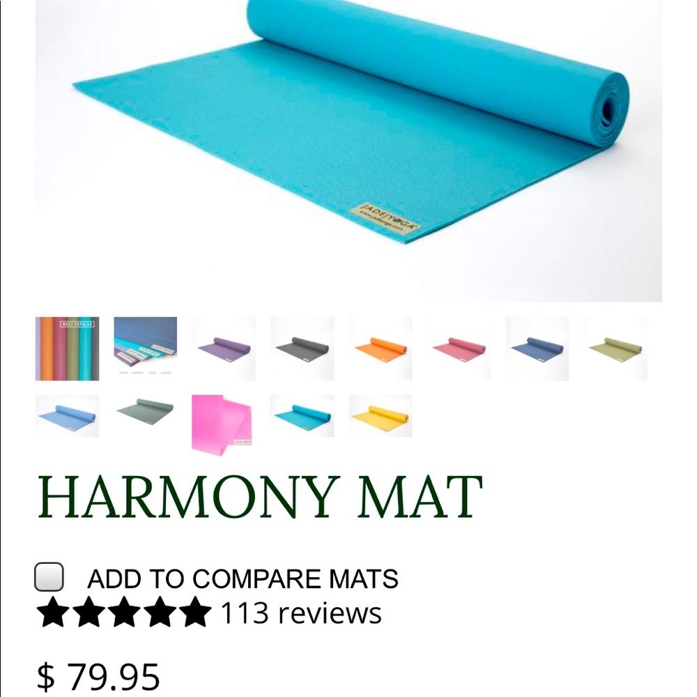 JadeYoga Harmony yoga mat